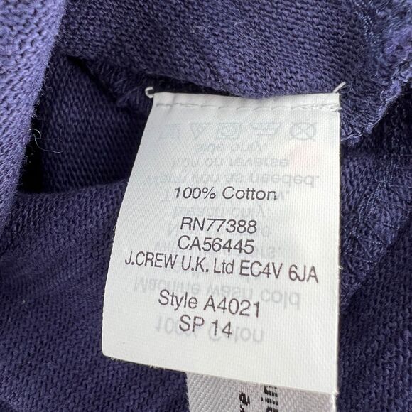 Madewell Navy Blue Eyelet Inset VIGNETTE Shirt Blouse NWT Women's top size XS - Picture 9 of 11